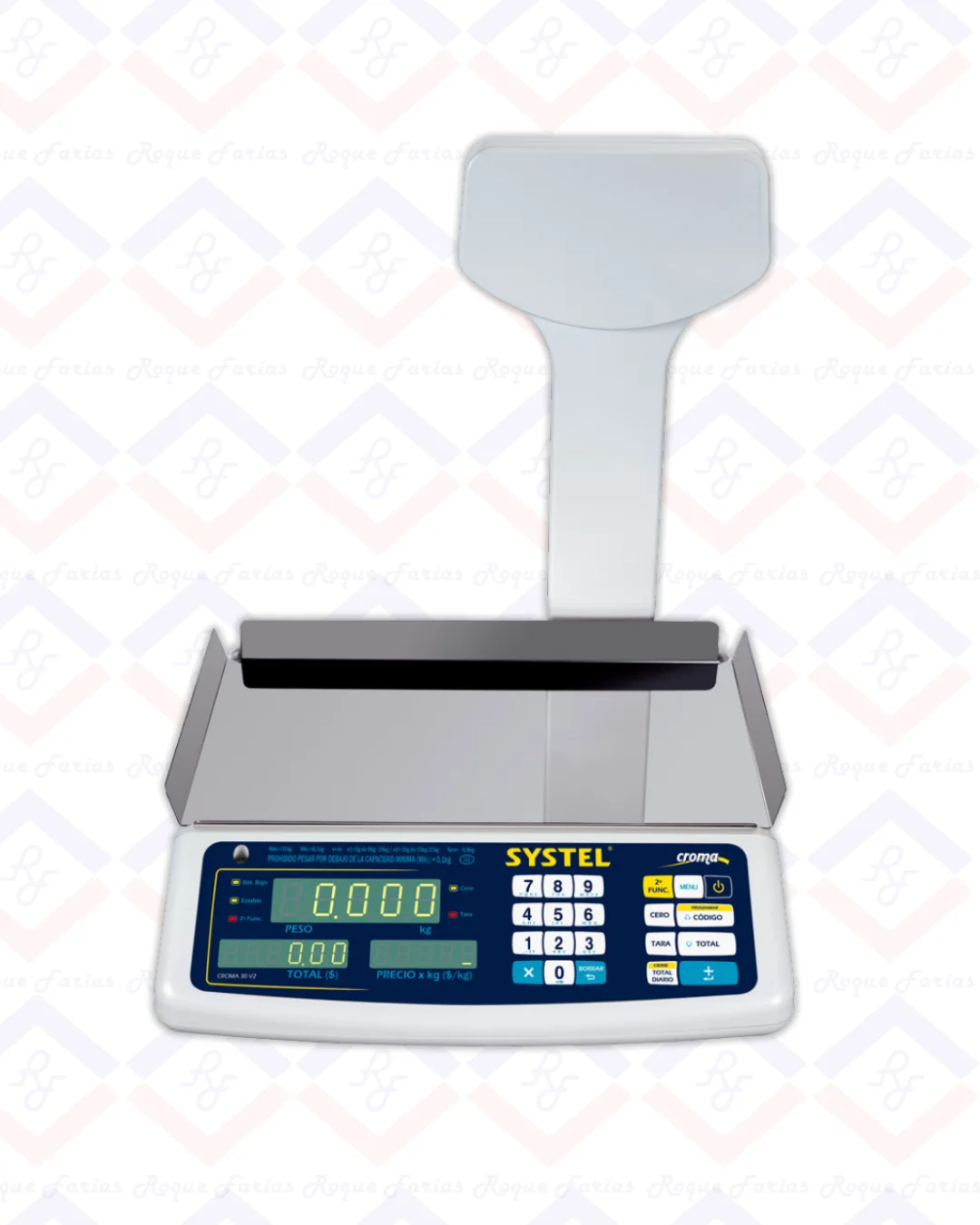 Balanza Systel Croma con visores LED ideal para comercios en La Plata